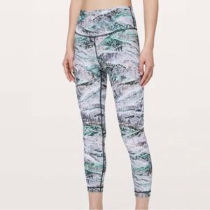 Lululemon Wunder Under High Rise Tight Women's Sz 4 Springscape Print Leggings ✅